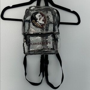 Florida State Clear Mini Backpack with Seminoles Logo